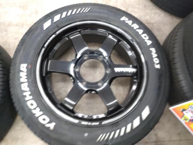 【☆ハイエースサイズ☆】RAYS VOLK RACING TE37SB + YOKOHAMA PARADA PA03