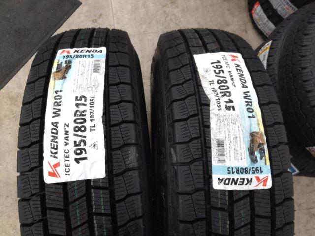 ☆新品スタッドレス☆トヨタ純正  200系ハイエース 純正スチールホイール  + KENDA ICETEC VAN’Z WR01