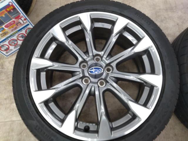スバル純正 インプレッサスポーツ GT系純正ホイール  + PIRELLI POWERGY +MOMO OUTRUN