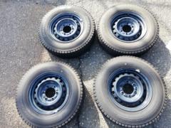 【トヨタ純正】 ハイエース純正スチール+【BRIDGESTONE】BLIZZAK VL10