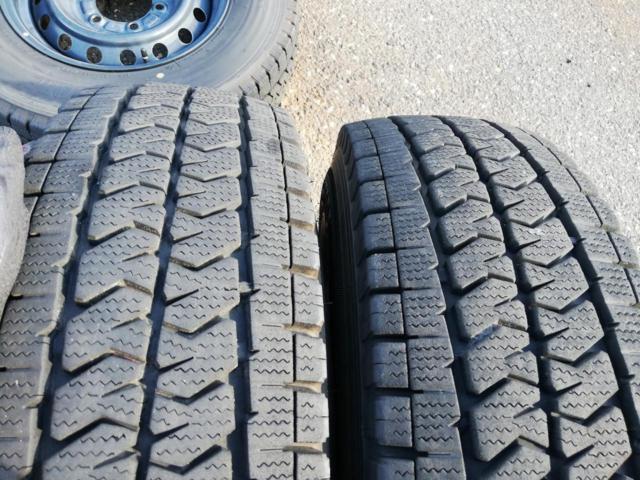 【トヨタ純正】 ハイエース純正スチール+【BRIDGESTONE】BLIZZAK VL10