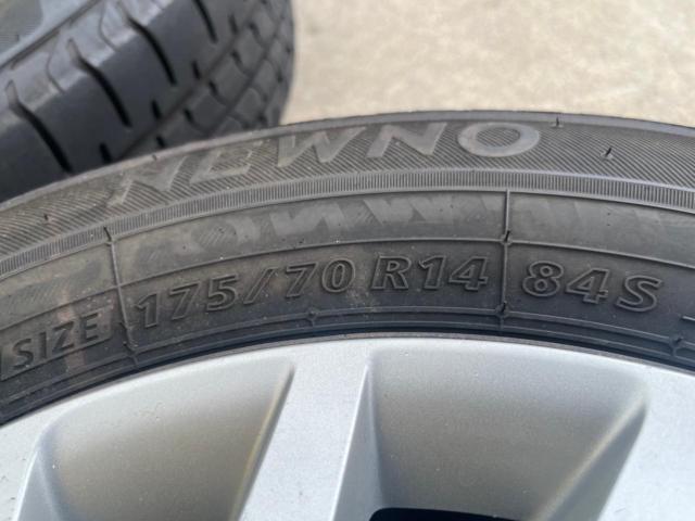 ☆純正戻し/車検用に!☆ 【ホンダ純正】  フィットGK3/GK4純正スチールホイール  + 【BRIDGESTONE】 NEWNO