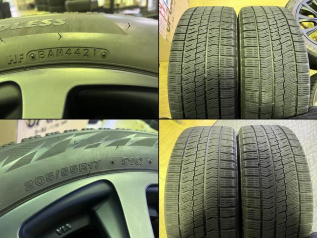 ☆ノアヴォクシー(90系)/ステップワゴン(RP6～)等の冬のご準備に!☆ 【BRIDGESTONE】 BALMINUM T10 ブラック + 【BRIDGESTONE】 BLIZZAK VRX2