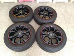 スバル純正 VMレヴォーグ純正OPホイール/レッドライン   + YOKOHAMA(ヨコハマ) ADVAN V03