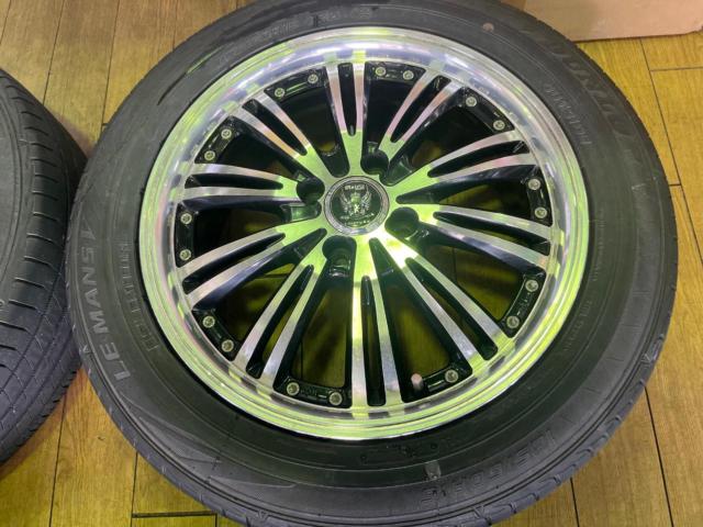☆フィット/デミオ等のインチアップに!☆ 【BADX】LOXARNY EX MATRIX JUNIOR  +  【DUNLOP】 LEMANS