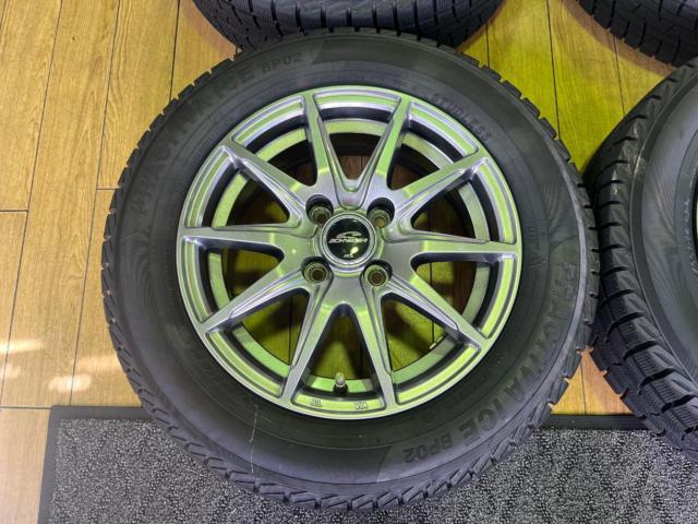 ☆キューブ/BBなどの冬のご準備に!☆【A-TECH】 SCHNEIDER SLC + 【YellowHat】PROACTIVA ICE BP02
