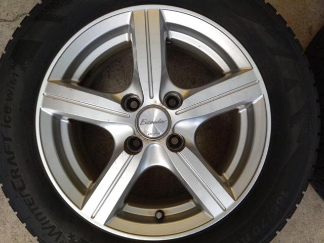 【HOT STUFF】Exceeder EX5 (4HOLE)+【KUMHO/マーシャル】Winter Craft ice Wi61 2023年製