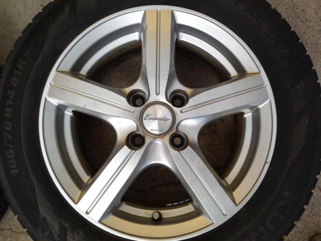 【HOT STUFF】Exceeder EX5 (4HOLE)+【KUMHO/マーシャル】Winter Craft ice Wi61 2023年製