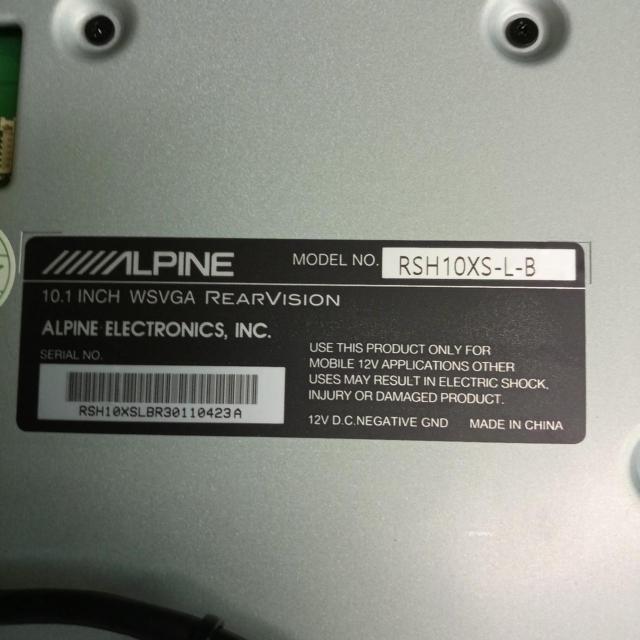 ALPINE(アルパイン)200系ハイエース標準ルーフ用リアモニター+取付キット
