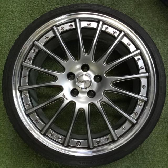 TWS FORGED EXlete 108M スポークアルミホイール + YOKOHAMA(ヨコハマ) ADVAN SPORT V105 2019年製造