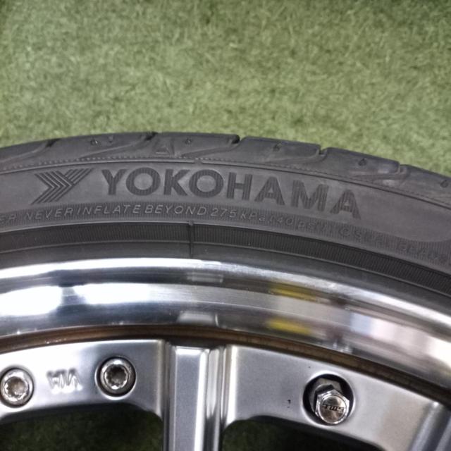 TWS FORGED EXlete 108M スポークアルミホイール + YOKOHAMA(ヨコハマ) ADVAN SPORT V105 2019年製造