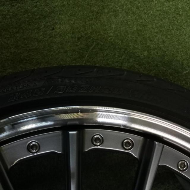 TWS FORGED EXlete 108M スポークアルミホイール + YOKOHAMA(ヨコハマ) ADVAN SPORT V105 2019年製造