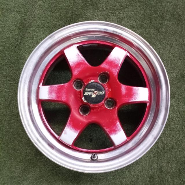 【前後インチ違い!!】CRIMSON(クリムソン) RACING SPARCO(レーシングスパルコ) 6本スポークアルミホイール