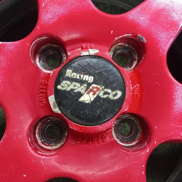 【前後インチ違い!!】CRIMSON(クリムソン) RACING SPARCO(レーシングスパルコ) 6本スポークアルミホイール