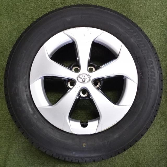 トヨタ純正(TOYOTA)  30系プリウス 後期純正アルミホイール + BRIDGESTONE(ブリヂストン) MILEX TA-51