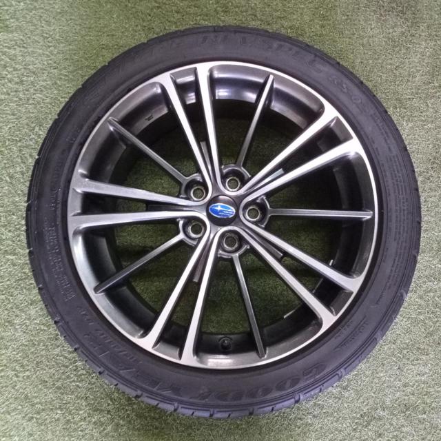 【スバル純正】BRZ ZC6 前期純正アルミホイール+【GOODYEAR】EAGLE REV SPEC RS-02 2018年製造