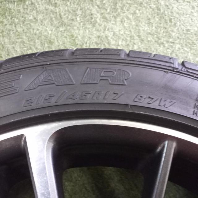 【スバル純正】BRZ ZC6 前期純正アルミホイール+【GOODYEAR】EAGLE REV SPEC RS-02 2018年製造