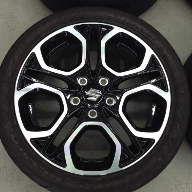 スズキ純正(SUZUKI)  スイフトスポーツ ZC33 純正ホイール + 【FINALIST】595EVO ※純正タイヤサイズは195/45R17の為、外径大きいです