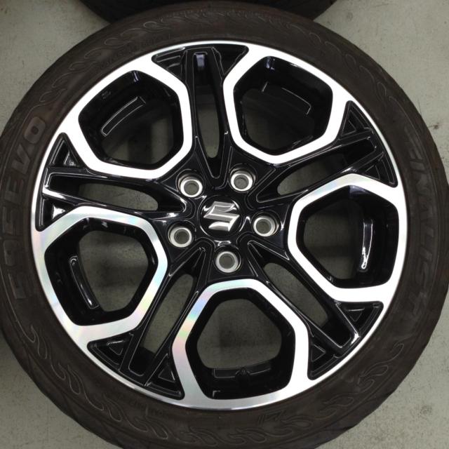 スズキ純正(SUZUKI)  スイフトスポーツ ZC33 純正ホイール + 【FINALIST】595EVO ※純正タイヤサイズは195/45R17の為、外径大きいです