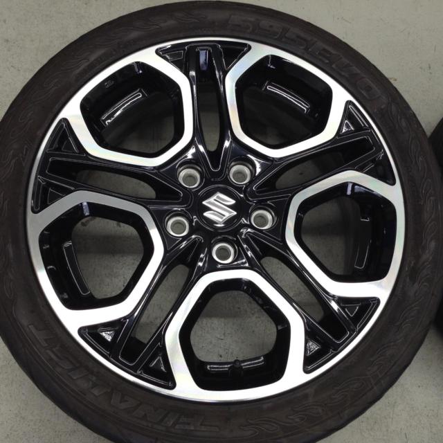 スズキ純正(SUZUKI)  スイフトスポーツ ZC33 純正ホイール + 【FINALIST】595EVO ※純正タイヤサイズは195/45R17の為、外径大きいです