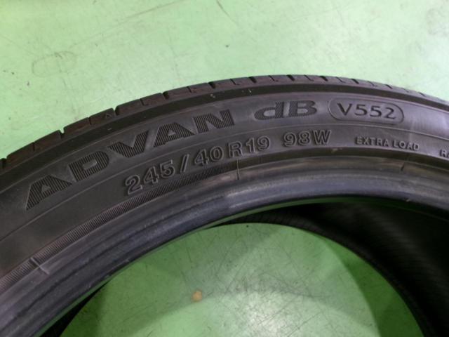 YOKOHAMA ADVAN  db V552 98W XL 245/40R19 2本セット