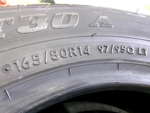 【走行距離ごくわずか♪】DUNLOP SP LT30A 165/80R14 4本セット