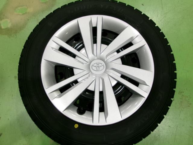 【タイヤ新品日本製!バランス調整済♪】GOODYEAR ICE NAVI7 + TOYOTA ルーミー純正 スチールホイール
