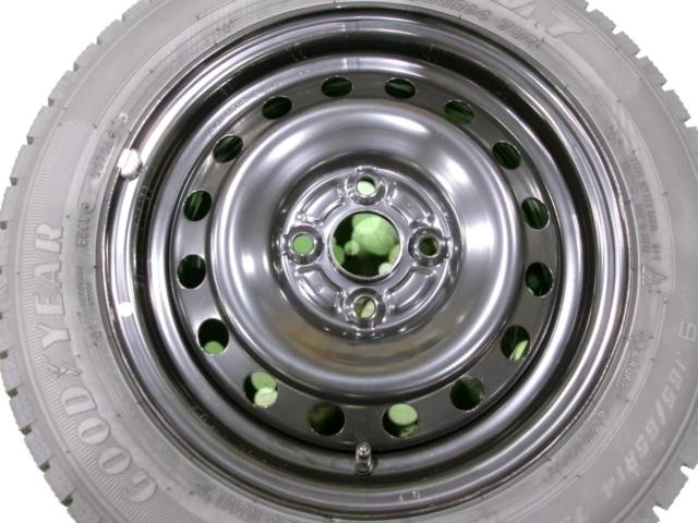 【タイヤ新品日本製!バランス調整済♪】GOODYEAR ICE NAVI7 + TOYOTA ルーミー純正 スチールホイール