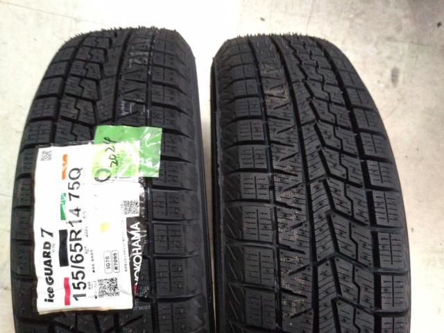 HONDA JH1型N-WGN純正ホイール  + YOKOHAMA(ヨコハマ) iceGUARD iG70 ※2本年数違い