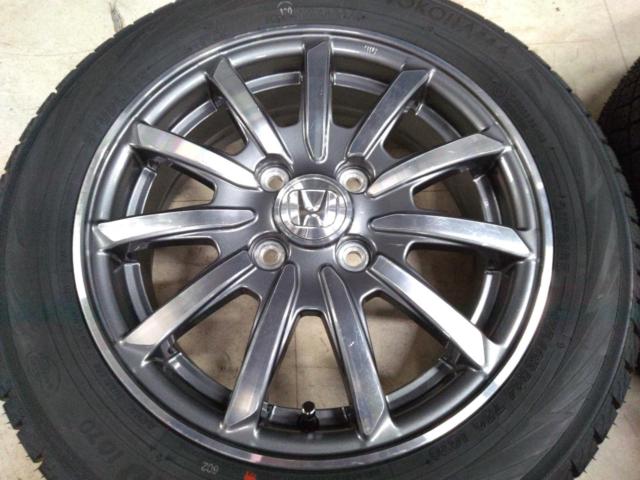 HONDA JH1型N-WGN純正ホイール  + YOKOHAMA(ヨコハマ) iceGUARD iG70 ※2本年数違い
