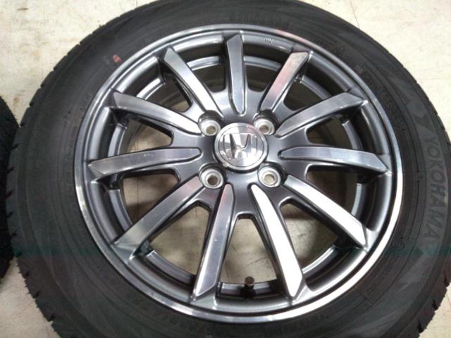 HONDA JH1型N-WGN純正ホイール  + YOKOHAMA(ヨコハマ) iceGUARD iG70 ※2本年数違い