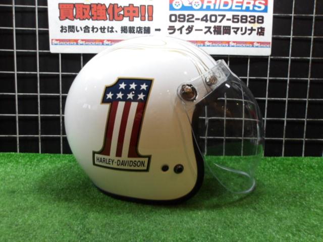 【Arai】【ハーレー純正】98326-14VA  No. 1ロゴ3/4ヘルメット サイズ:L(59cm) 製造年:2021年