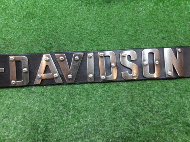 【HarleyDavidson】 メタルH-D フォントレザーベルト HDMBT10636