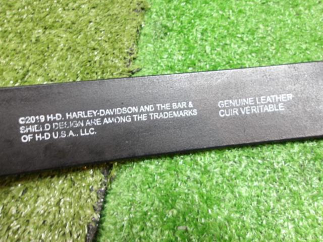 【HarleyDavidson】 メタルH-D フォントレザーベルト HDMBT10636