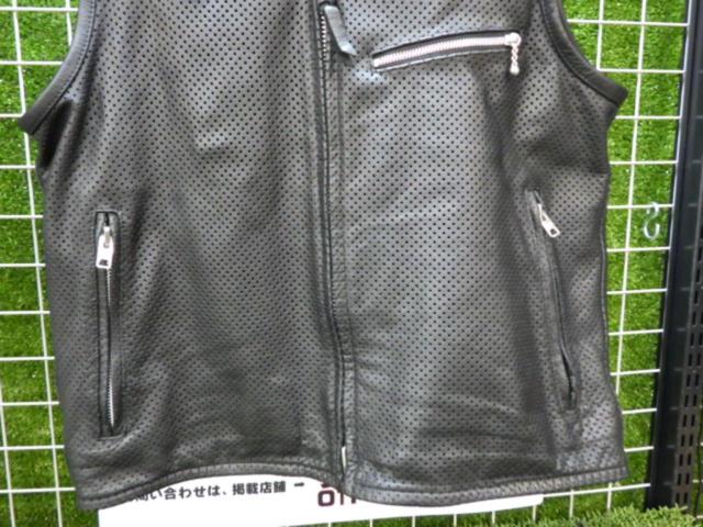 【KUSHITANI】パンチングレザーベスト サイズLL
