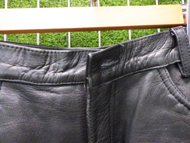 【GENUINE LEATHER】 レザーパンツ サイズ34
