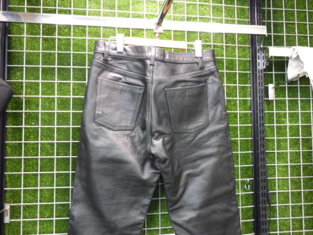 【GENUINE LEATHER】 レザーパンツ サイズ34