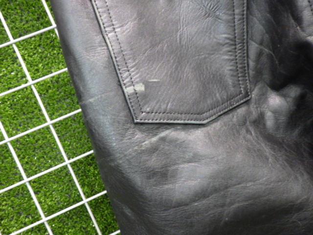 【GENUINE LEATHER】 レザーパンツ サイズ34