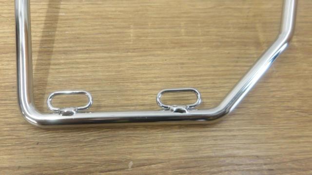 メーカー不明 サイドバッグステー メッキ