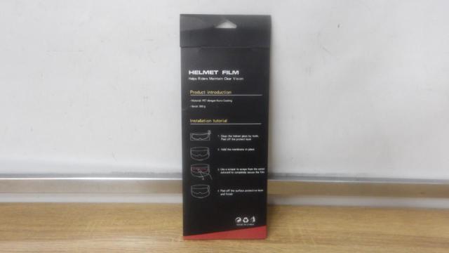 メーカー不明 ヘルメット フィルム(防曇フィルム)