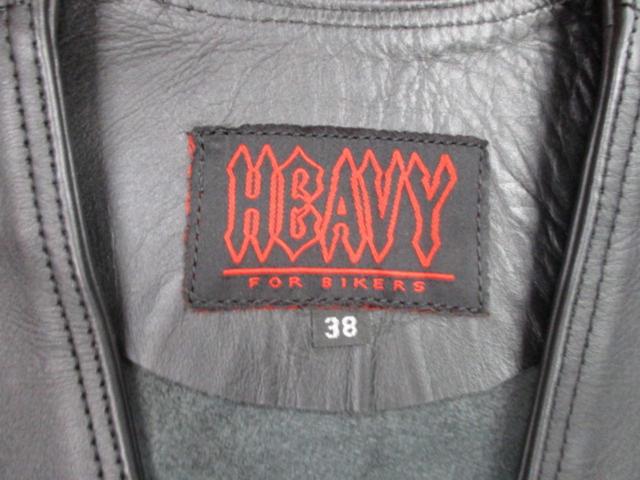 HEAVY レザーベスト 38インチ