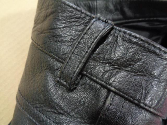 SRP(SPIRIT OF MOTORCYCLE RIDING GEAR) レザーパンツ ブラック Mサイズ