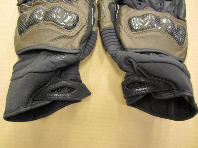KOMINE(コミネ) GK-821 カーボンプロテクトウインドプルーフグローブ オリーブ 3XL