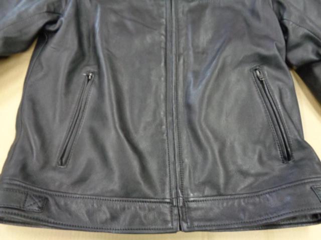 DEGNER(デグナー) ゴートレザーシングルライダースジャケット ブラック 2XLサイズ
