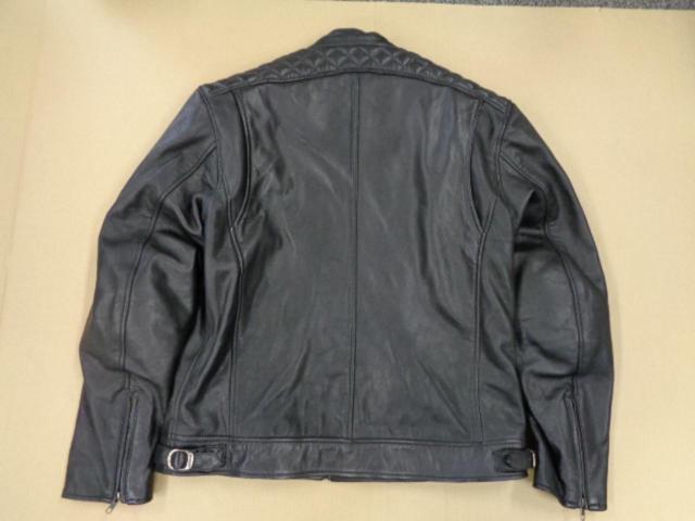 DEGNER(デグナー) ゴートレザーシングルライダースジャケット ブラック 2XLサイズ