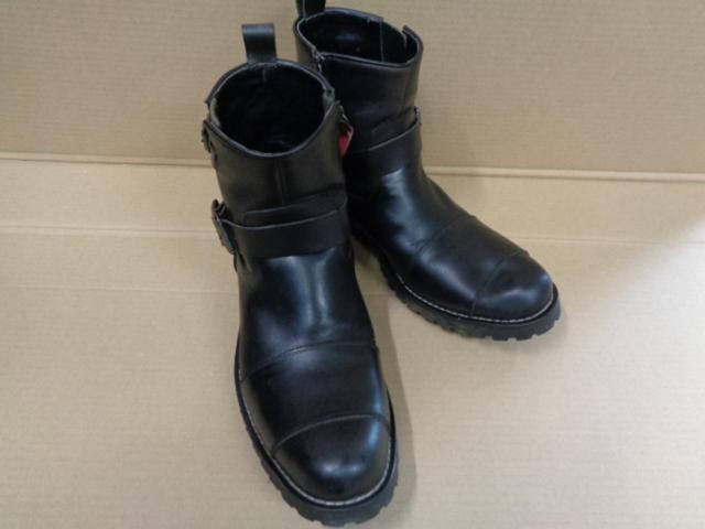 DEGNER(デグナー) HS-B9 レザーエンジニアブーツ ブラック 25.5cm 