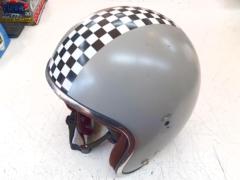 BikeBros(バイクブロス) スモールジェット チェッカーフラッグ 【M】グレー