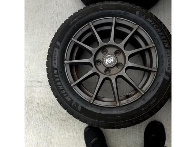 【中古W/現状T】 MSW by O.Z.racing + MICHELIN X-ice SNOW