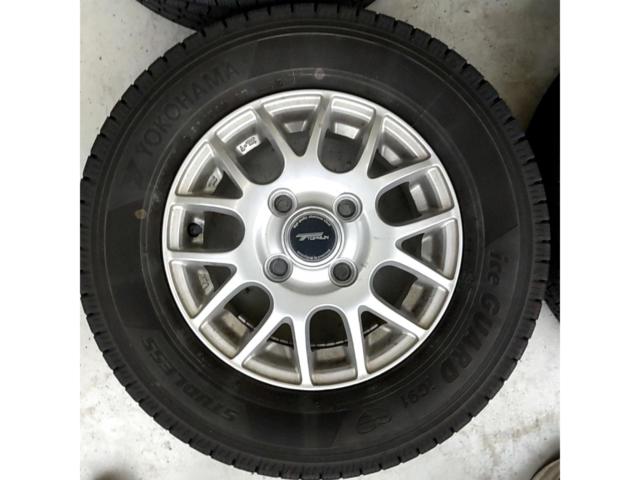 【中古W+中古T】 BRIDGESTONE TOPRUN + YOKOHAMA iceGUARD iG91