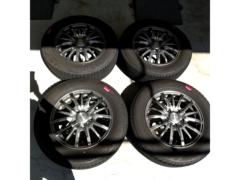 【中古W/中古T】 AUTOBACS SEVEN LEBEN DS5 + BRIDGESTONE BLIZZAK VRX3 4本セット